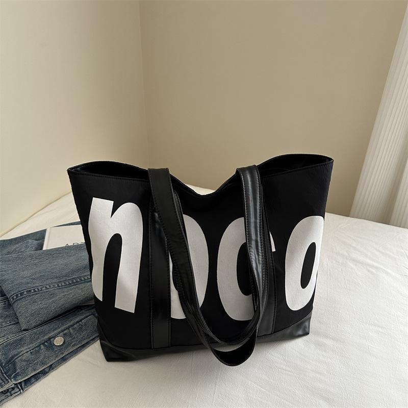 

Простая и модная летняя новая стильная простая и модная сумка-тоут повседневная сумка для покупок большой вместимости сумка для поездок на работу