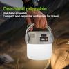 Led Solar Light Bulb Usb Rechargeable Camping Light Portable Outdoor Searchlight Multiduty Hanging Lamp With Flashlight 1Pc