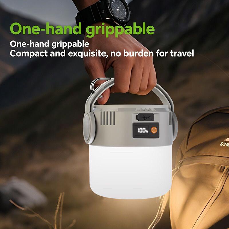 Led Solar Light Bulb Usb Rechargeable Camping Light Portable Outdoor Searchlight Multiduty Hanging Lamp With Flashlight 1Pc