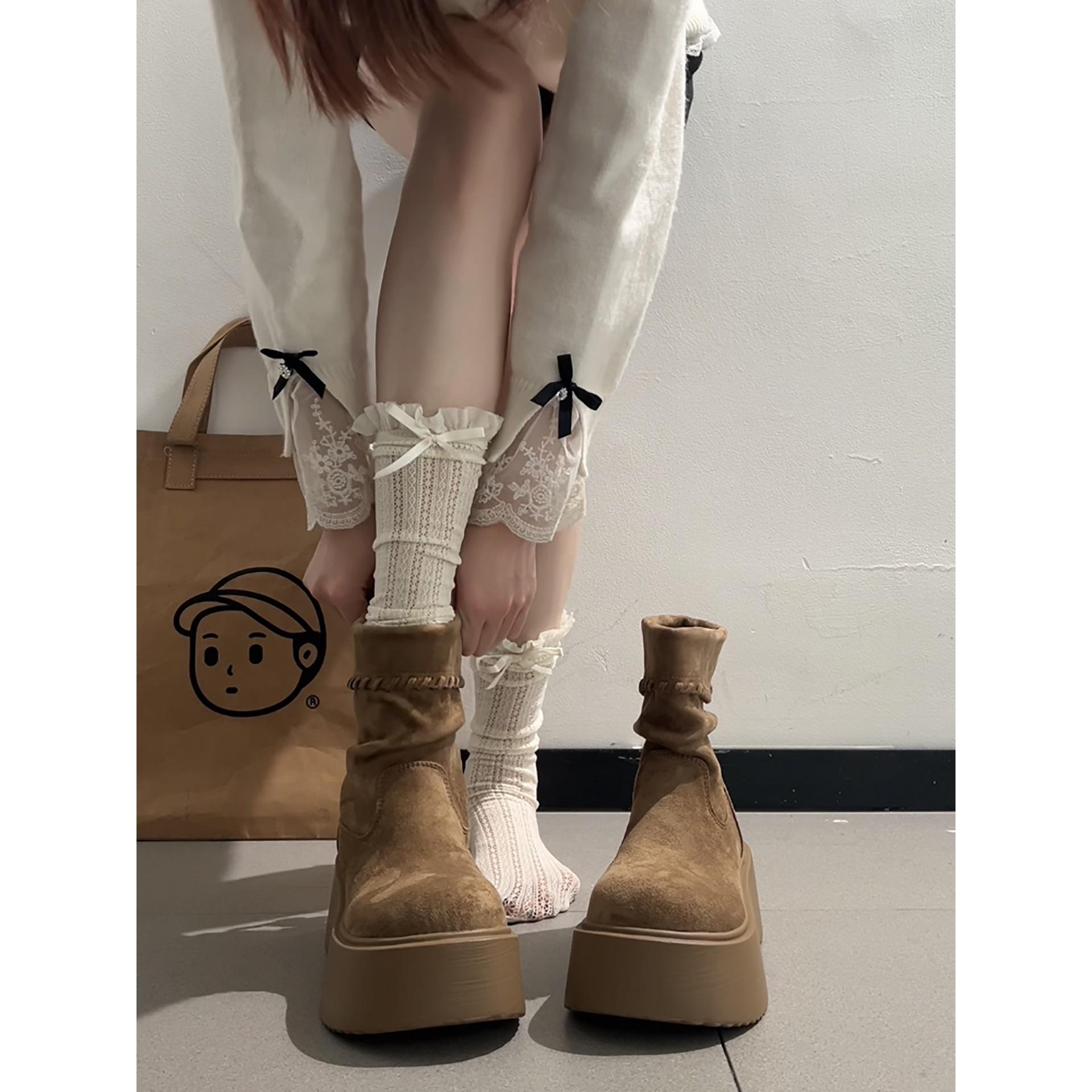 Майярд маленькая женщина увеличение ретро платформа ботинки Мартина 2025 новая осень тонкие Birkenstock короткие ботинки 35