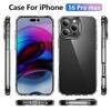Premium Clear Anti-Yellowing Case for iPhone 17 Air 16 Plus 15 pro max, Shockproof Anti-Drop Air Buffer Corners Non-Slip Comfort Grip Phone Cover