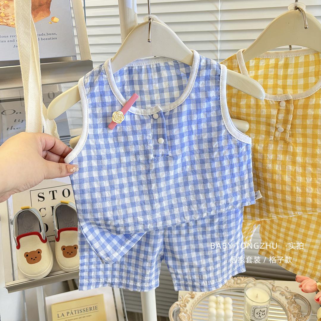 

Children s Vests Set - Summer Boys And Girls Shorts And Pajama Set 100cm