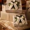 Christmas Party Decorative Accents 10Pcs Velvet Bows, 11x12.5cm Large Ribbon Ornament with Built-in Cable Tie Red Bows for Xmas Tree And Wreath
