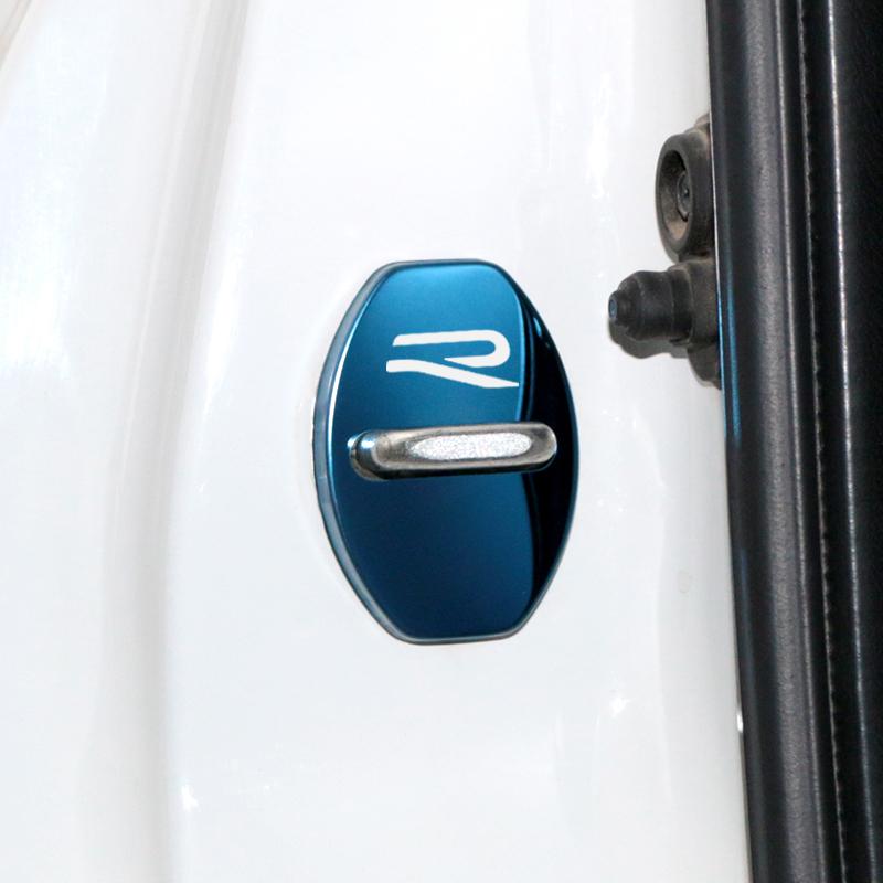 2026 Hot For VOLKSWAGEN VW New Door Lock Decoration Rust Protection Stainless Steel Cover New R Logo for VW Volkswagen Golf 8 MK