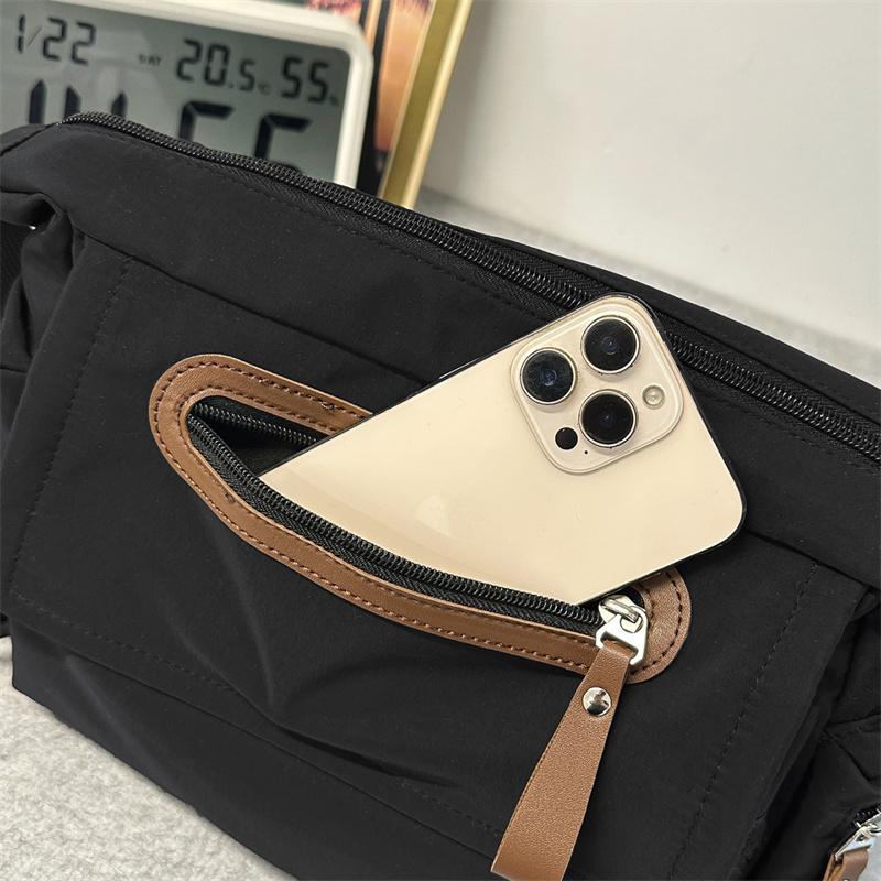Herren Umhängetasche mit großem Fassungsvermögen Student Messenger Bag