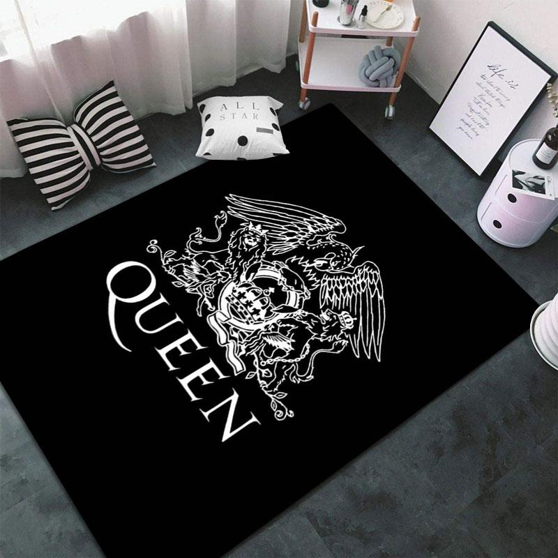 Queen Rock band Carpets and Rug 3D Printing Carpet Floor Mat Living Room Bedroom Large Area Soft Carpet-JM006
