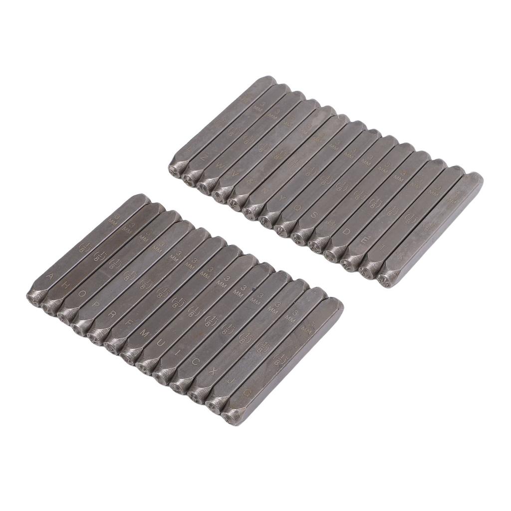 Cursive Font Stamp Carbon Steel Letters Punch Set Artistic Capital A Z Leather Craft Jewelry Metal Stamping Tools
