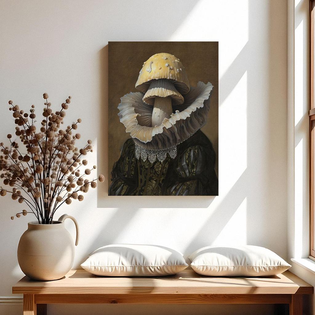 Plakat portret grzyb