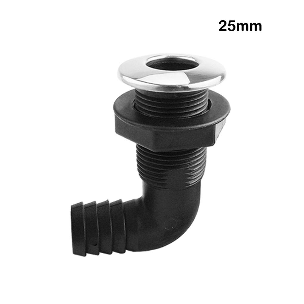 Scupper 90 Degree Elbow Black Connector Nylon Hose Coupling Outlet Vent Aerator Accessories Boats Marine Yacht