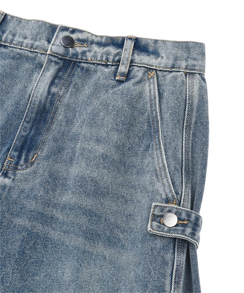 LMR Two-Way Balloon Wash Denim Pants Blue