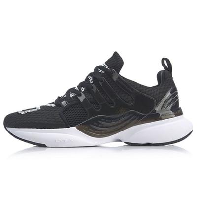 Li Ning Crazy Run X Sportowe Amortyzacja Odbicie Niskie Buty do Biegania Damskie sneakers Standardowy-Czarny ARHP054-4