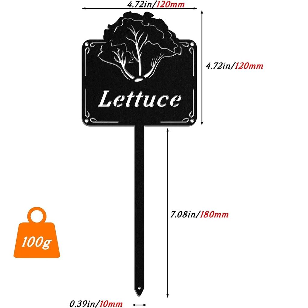 Waterproof Metal Seed Labels: Durable Garden Tags for Seedlings & Pots. Outdoor Decor.Durable for Pots & Vegetables.