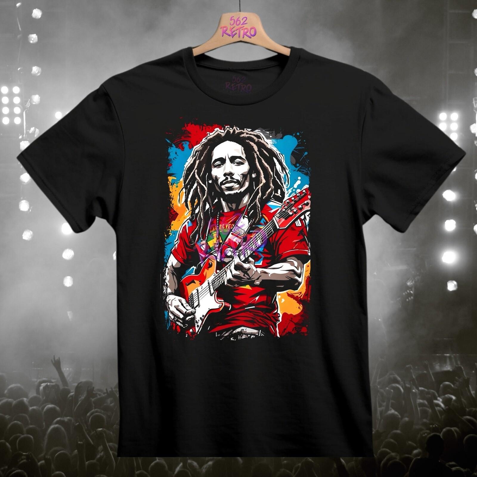 Bob Marley Band T-Shirt Black S-3XL Reggae M
