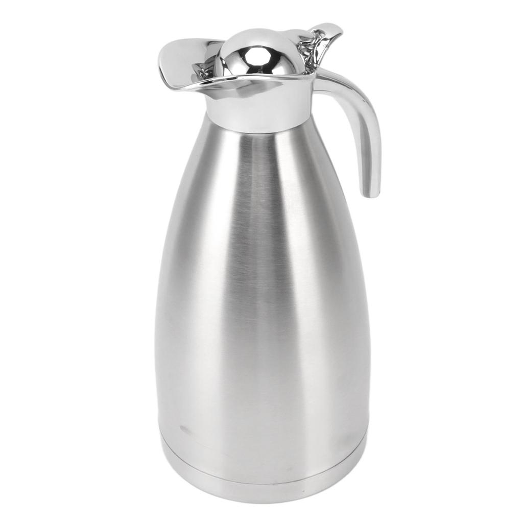 Thermal Coffee Kettle 2.1L Stainless Steel Insulated Vacuum Beverage Dispenser Kettle for Water Tea
