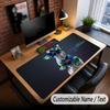 Rose Floral Theme Custom Mouse Pad Personalized With Name Text Customized Desk Mat For Office Home Decor