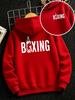 Unisex Kids' Reversible Boxing-Print Hoodie (Fall/Winter) – Casual Trendy Streetwear Sweatshirt