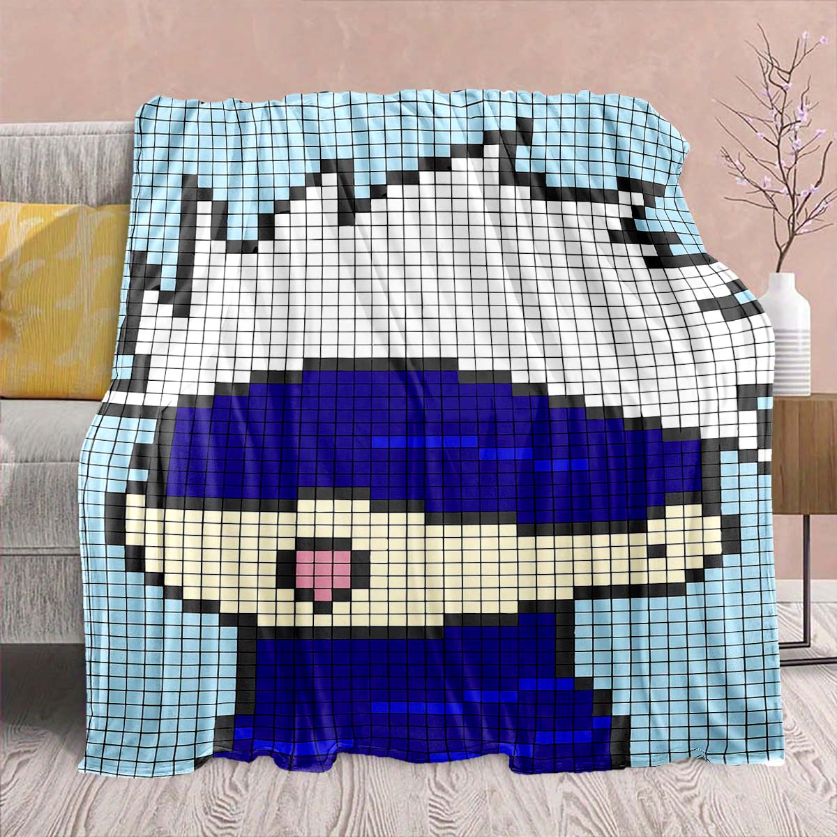 

Jujutsu Kaisen Anime Flannel Blanket - Soft Warm Perfect for Sofa, Bedding Camping Travel Office Home Decor -QJY 75x90cm