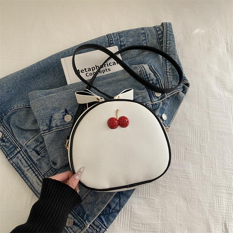 Контрастная однолямочная сумка через плечо - Простая сумка для телефона - Модная сумка чёрный