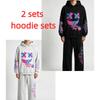 Felice Giorno Stampa Graffiti Bambini Felpe Pantaloni Set 2 Pezzi Moda Casual Street Felpe con Cappuccio Abbigliamento Vintage Ragazzo Ragazza