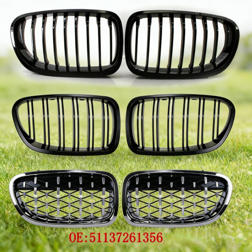 For BMW 5 Series F10 F18 2011-2016 Car Front Bumper Grille OE: 51137261355 51137261356