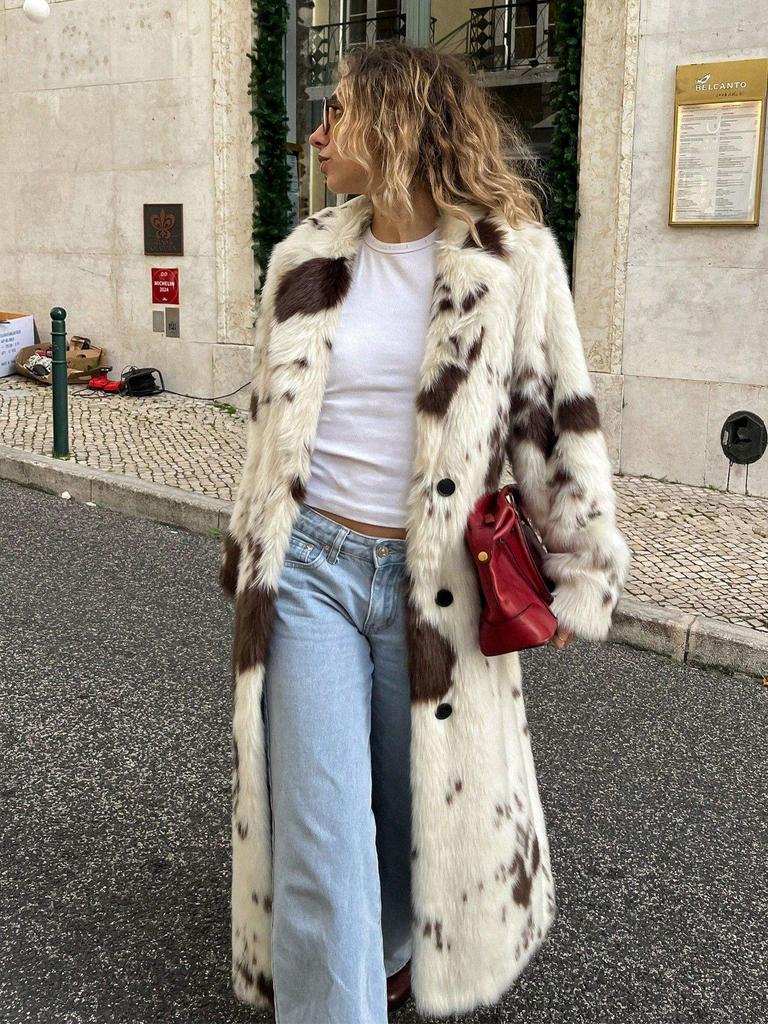 Women's Faux Fur Coat: Autumn/Winter European & American Style, Fashionable, Eco-friendly, Simple & Elegant
