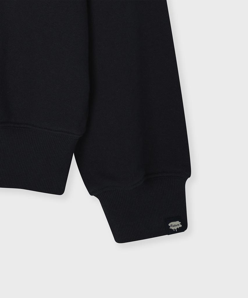 FALLETT Check Story Logo Sweatshirt Navy