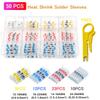 50-800Pcs Heat Shrink Butt Crimp Terminals Waterproof Solder Seal Electrical Connectors Wire Cable Splice Kit Automotive Marine