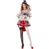 Halloween Queen of Hearts poker girl clown costume, new shopping mall stage performance costume