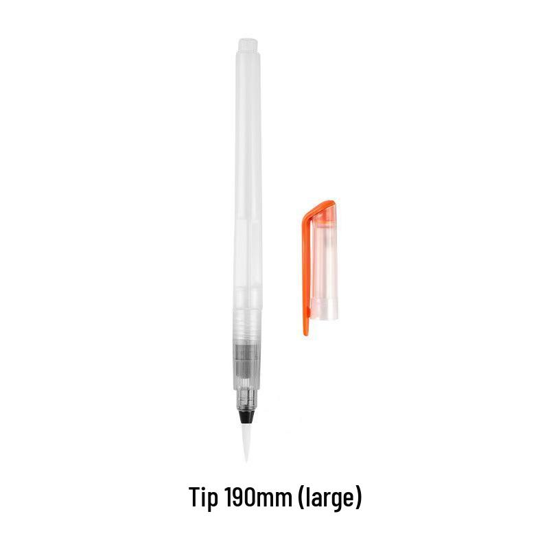 Fountain Pen & Watercolor Brush Set - Large Capacity, Soft Tip, Water-Soluble 190mm Pointed Large
