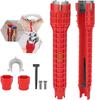 Non-slip 8-in-1 Faucet Wrench 25 Cm ABS + Aluminum for Faucets and Sinks