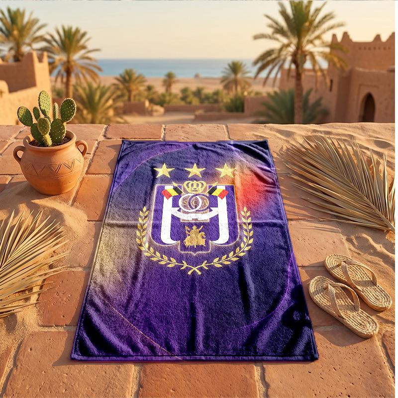 Anderlecht FC Druck Mikrofaser Strandtuch Schnelltrocknend Saugfähig Großes Handtuch für Strand Schwimmen Reisen