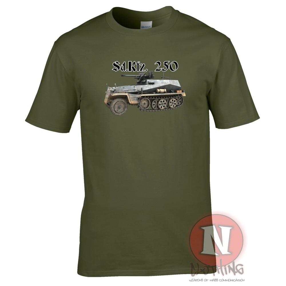 Sd Kfz 250 Gerunisex Halftrack Ww2 Military Armour TShirt World Of War Tanks S
