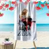 Billie Eilish Custom Name Print Beach Towel, Large Soft Quick Dry Towel for Beach Camping Swimming