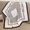 Foulard Quadrato in Seta Stampa Moda Lusso 70*70Cm Fascia Morbida in Raso per Capelli Foulard Cravatta Fascia per Capelli Femminile Foulard Nastro per Borsa