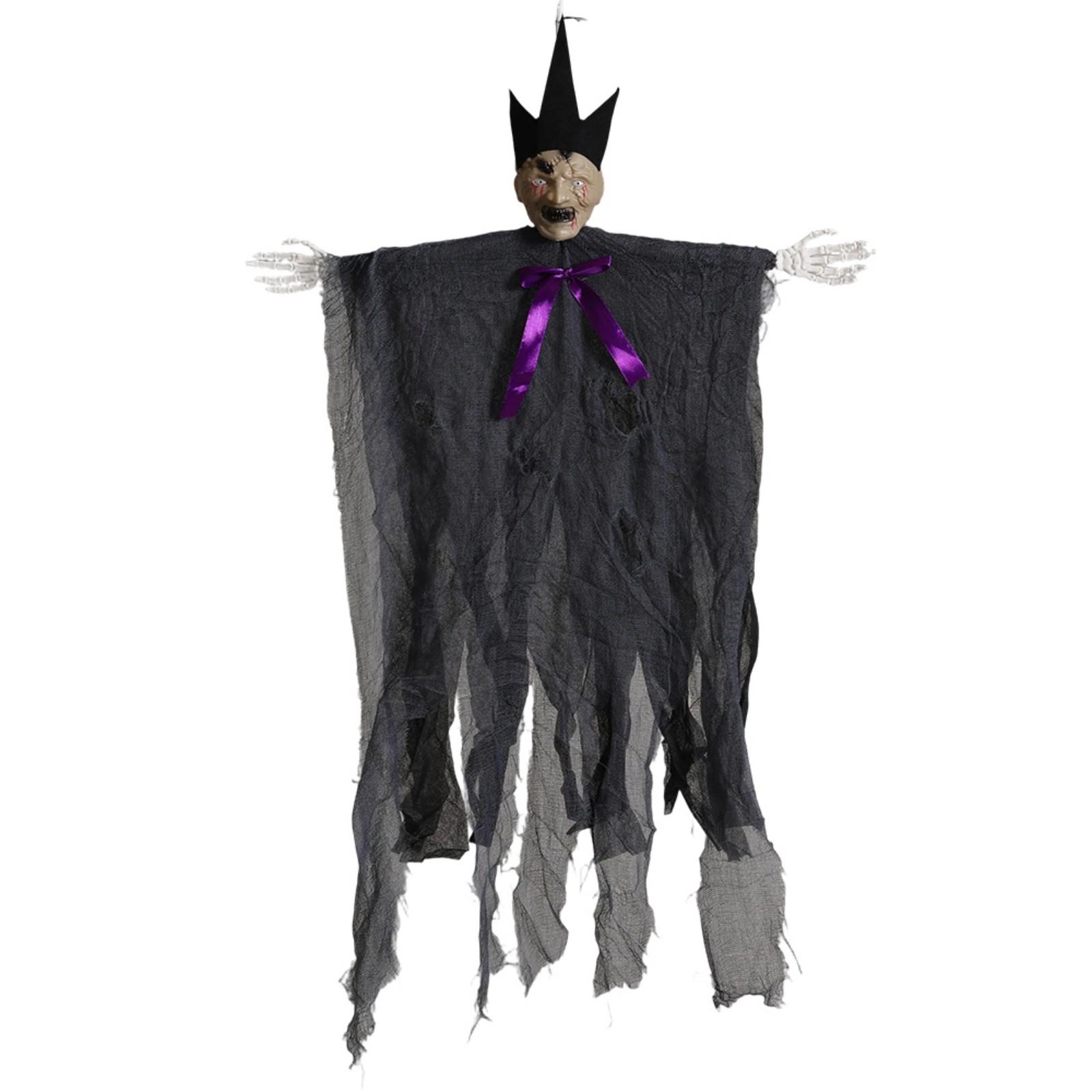 

Реквизит для украшения на Хэллоуин, подвесной с капюшоном, комната дома с привидениями, вечеринка, трюк, подвеска на дверь One Size