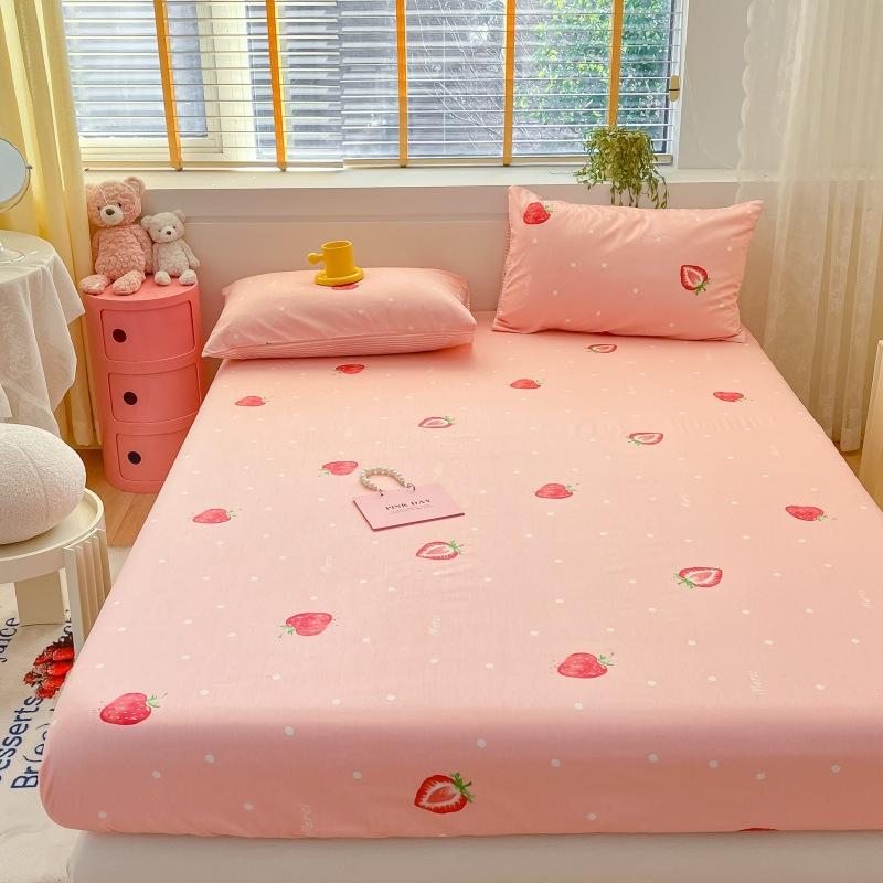 2025 New 100% Cotton Bed Sheet Flower Series Printed Double Top King Sheets For Girls Boys Kids Single Queen King Size Bed Linen