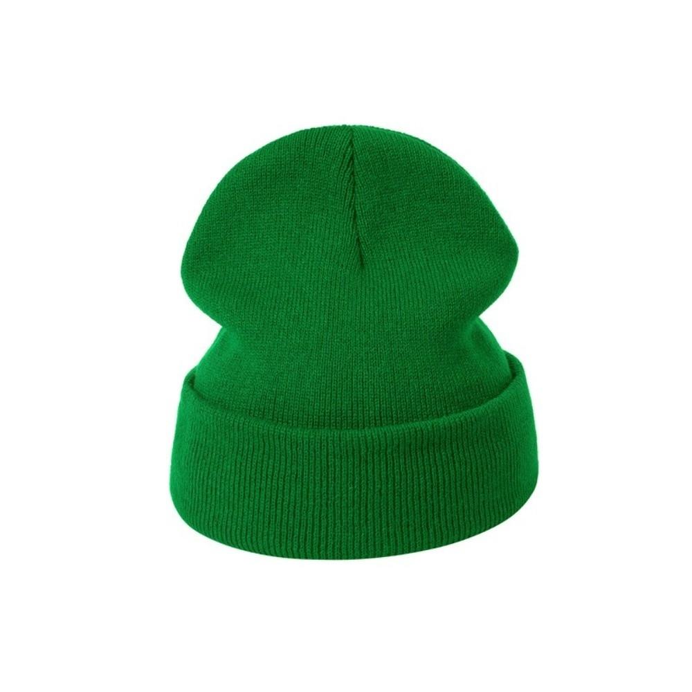 Keep Warm Skullcap Candy Colored Knitted Hat Simple Beanies Cap  for Autumn Winter