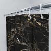 Luxury Golden Marble Shower Curtain with Initial: Bathroom Decor, Custom Size Available Modern Home Accessories for Bathtub Spa