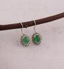 Solid 925 Sterling Silver Earring Green onyx Earring handmade Jewelry Boho Earrings gift For Her