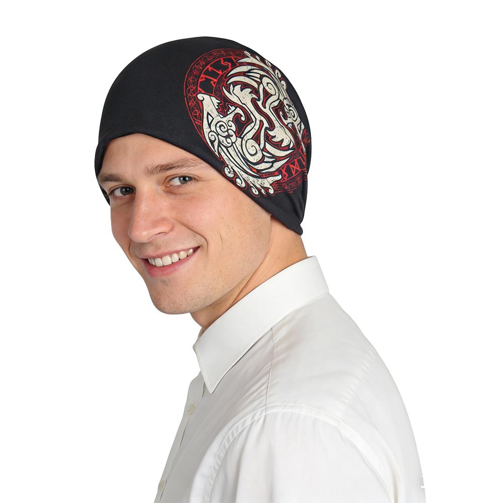 Spring and Autumn Fashion Unisexs Hat Outdoor Sports Hoodie Double layer Elastic Knitted Hat Street Dance Headscarf Hat