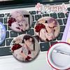 Hot Game Series Diabolik Lovers Soft Button Pins Cartoon Round Brooch on Backpack Ayato Kanato Laito Jewelry Badge Friend Gifts