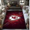Tappeto in Velluto di Cristallo Kansas City Chiefs Morbido Anti?Tappetino Antiscivolo Comodo per Casa Soggiorno Camera da Letto Tappeto Decorativo
