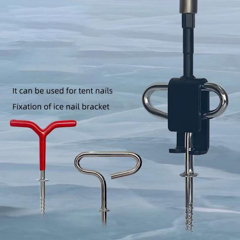 Anchors Tool for 13mm Drill Bits Ice Anchors Power Drill Adapter Ice Anchors for Setting Shelter Tent Fishing Equipment