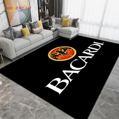 Bacardi Rum-Teppich, große Teppiche, Teppiche für Wohnzimmer, Schlafzimmer, Nachttisch, Kinderzimmer, Dekoration, Küche, Badezimmer, rutschfeste Matte, Geschenk