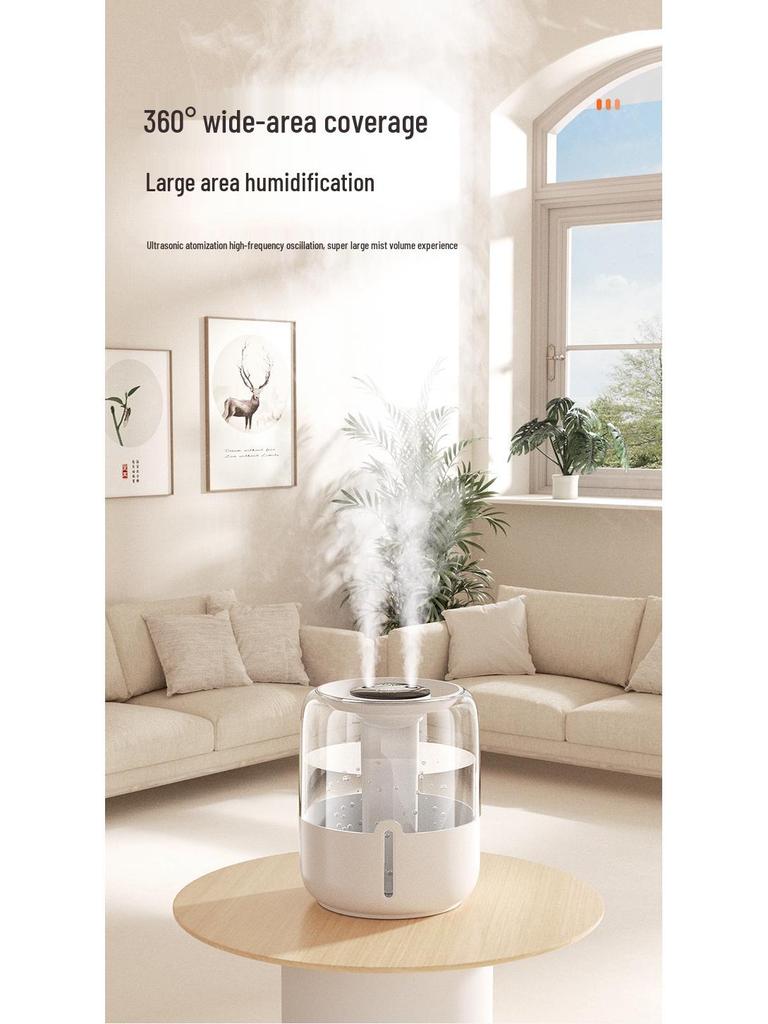 Extra Large Dual Spray Desktop Humidifier for Home and Office