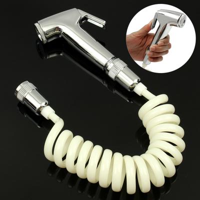 Abs Telephone Line Style Spring Flexible Shower Hose For Water Source · Portable Handheld Toilet Diaper Bidet Shattaf Sprayer With Telephone Shower Hose