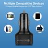 6 Port USB Car Charger QC3.0 30W Auto Adapter for Cigarettes Lighter Safe and Efficient Charging Solution