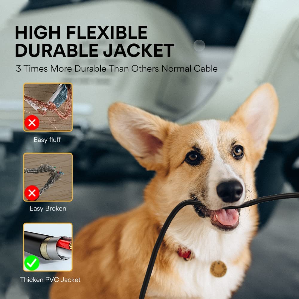 MAONO XLR Mikrofonkabel, Canon-Kabel (1,8 Millionen), Stecker männlich auf Buchse, Symmetrische XLR-Verbindung, Schwerlastausführung, für Mikrofonaufnahmen, Kompatibel mit PD100,