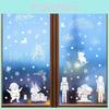 Christmas Pvc Window Sticker Set With Snowflakes Santa And Snowmen For Holiday Decor