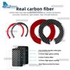 Real Soft Carbon Fiber Trim Sticker For Mercedes Benz SLK R171 2004 2005 2006 2007 2008 2009 2010 Steering Wheel Accessories